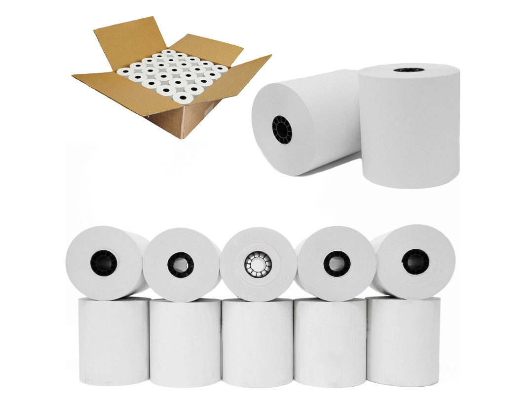 3 1/8" x 273' Thermal Receipt Paper Rolls (50 count)