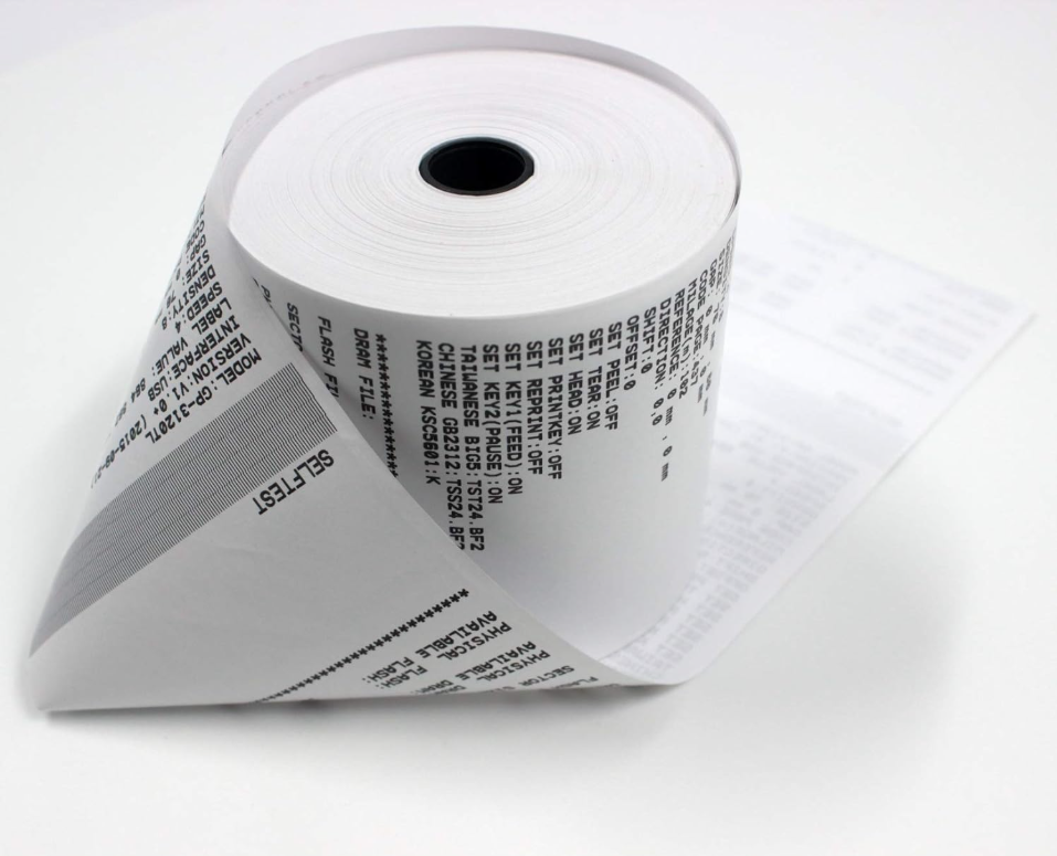3" x 90' 2-Ply Carbonless Paper Rolls - White/Canary (50 Rolls)