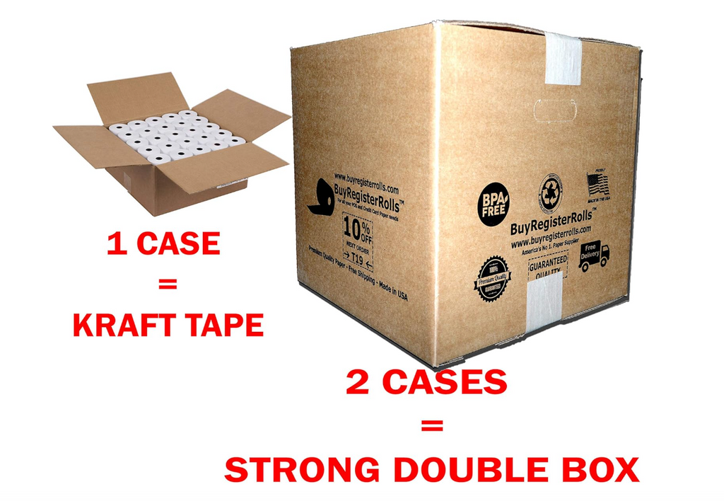 3 1/8" x 273' Thermal Receipt Paper Rolls (50 count)